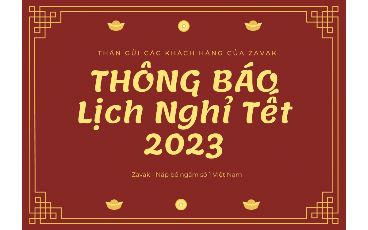 Thông báo lịch nghỉ Tết Nguyên đán 2023